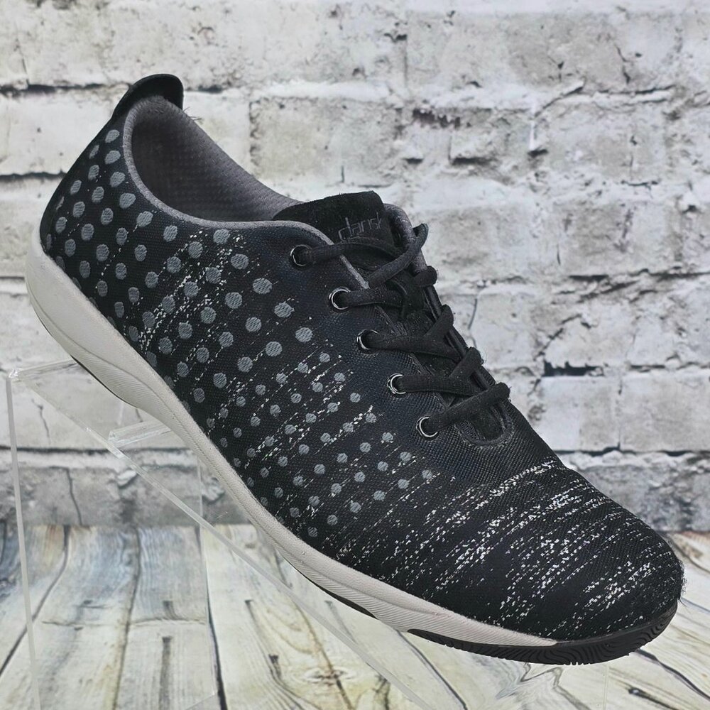 Dansko Hanna Athletic Sneakers Womens‎ 42 Black Polka Dot Walking Comfort Shoes